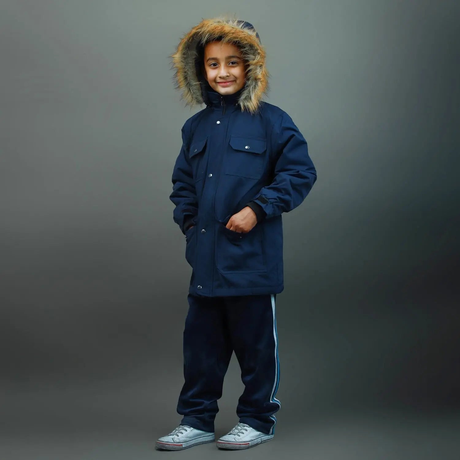 UNQSPY Kids BOY 3-16 Years Core Parka Jacket Coat freeshipping - UNQSPY